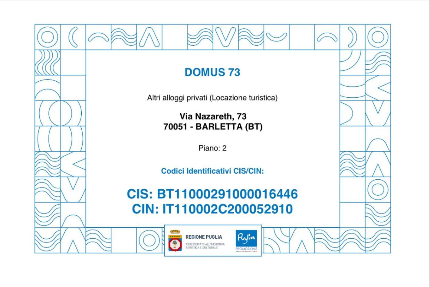 Domus 73 Apulian Holidays Barletta Exterior photo